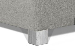 caresse blokpoot 6cm zilver